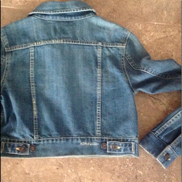 Pearl lace & floral cuffs embellished denim jacket - Picture 10 of 11